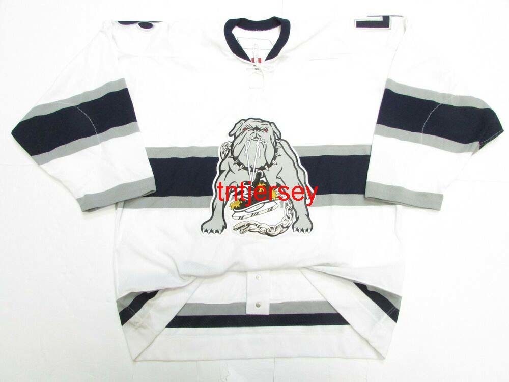 

STITCHED CUSTOM LONG BEACH ICE DOGS WHITE AHL HOCKEY JERSEY ADD ANY NAME NUMBER MENS KIDS JERSEY XS-5XL, Black