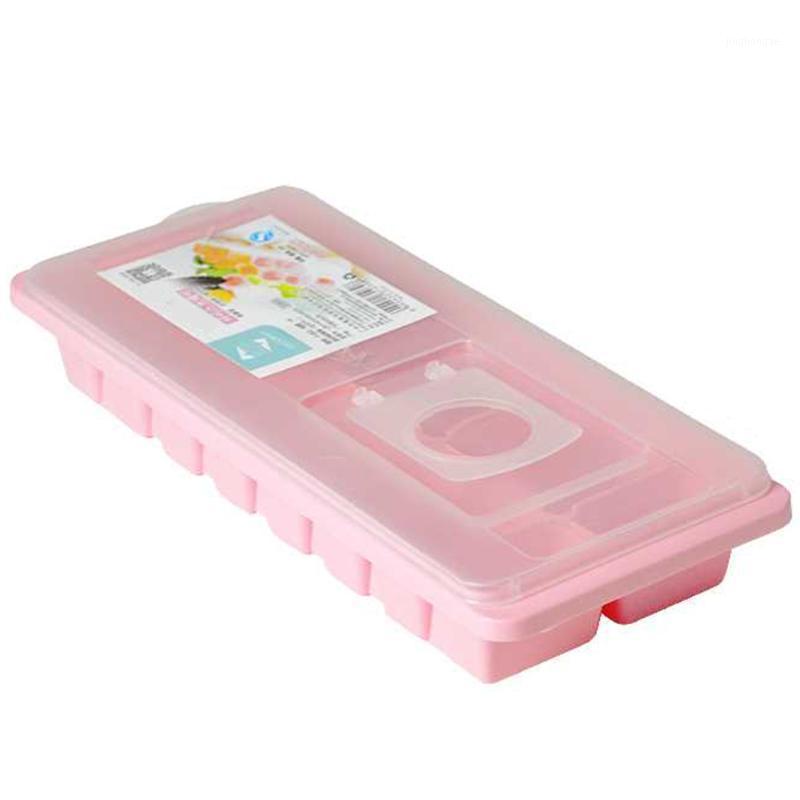 

16 Cavity Easy Release Ice Cube Tray Freezer Tool Mold Separate Summer Lid Cover Dustproof Non Stick Home DIY Kitchen PP1