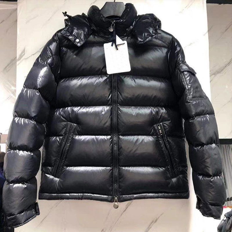 

Top Men down jacket Classic Casual Coats Mens Outdoor Feather Winter Keep warm Unisex Coat, Photo color