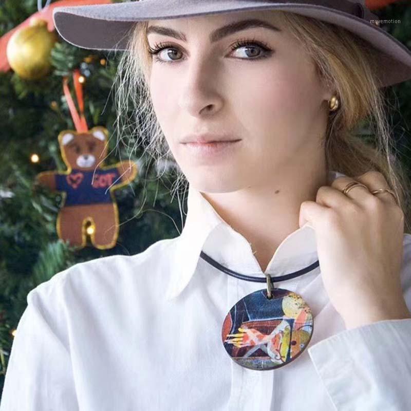 

TOTABC Fashion Big Pendant Necklace Women Jewelry Bijouterie Choker Long Female Initial Vintage Neck Chain Decoration for Gifts1