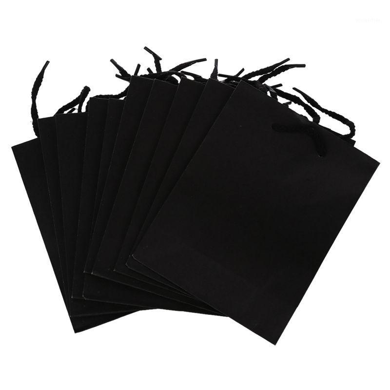 

10x Kraft paper bags paper bags gift Bag Black1