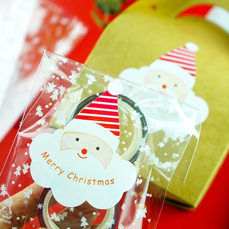 

10pcs/set Merry Christmas Santa Claus Decorative Stickers Scrapbook DIY candy box New Year's Stickers For gift box1