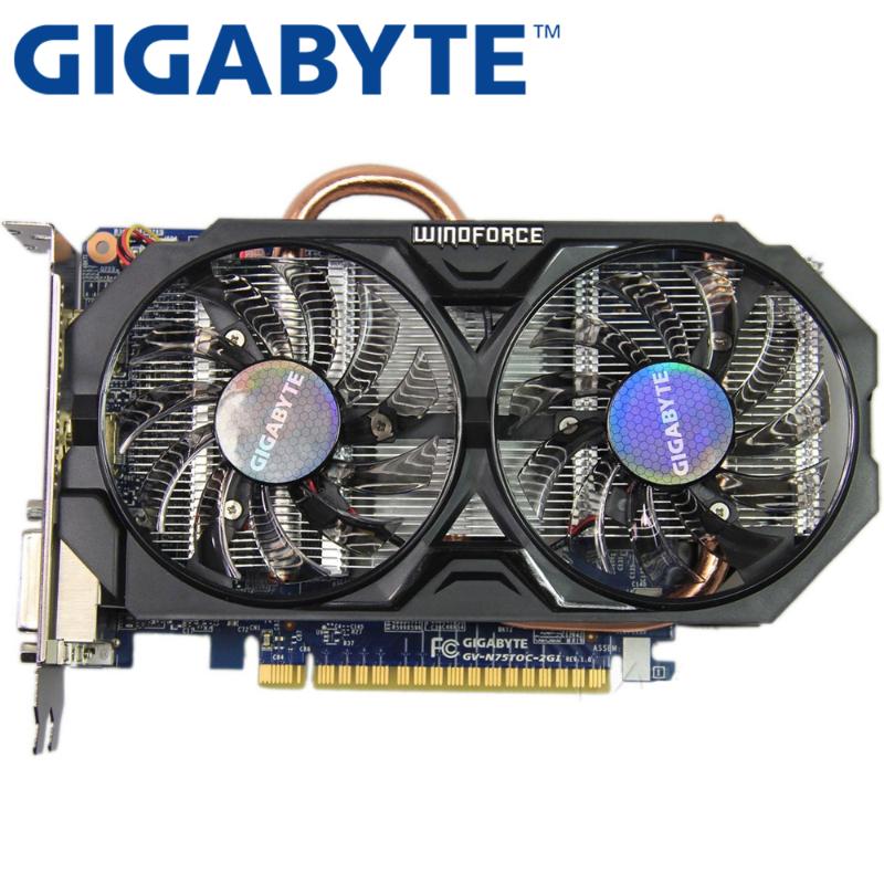 

GIGABYTE Video Card Original GTX 750 Ti 2GB 128Bit GDDR5 Graphics Cards for nVIDIA Geforce GTX 750Ti Dvi Used VGA Cards