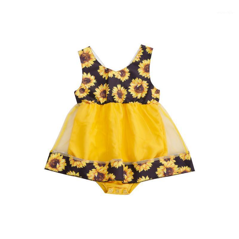 

Toddler Baby Kids Girls Summer Casual Sleeveless Sunflower Holiday Princess Tutu Dress Outfits 0-24M1
