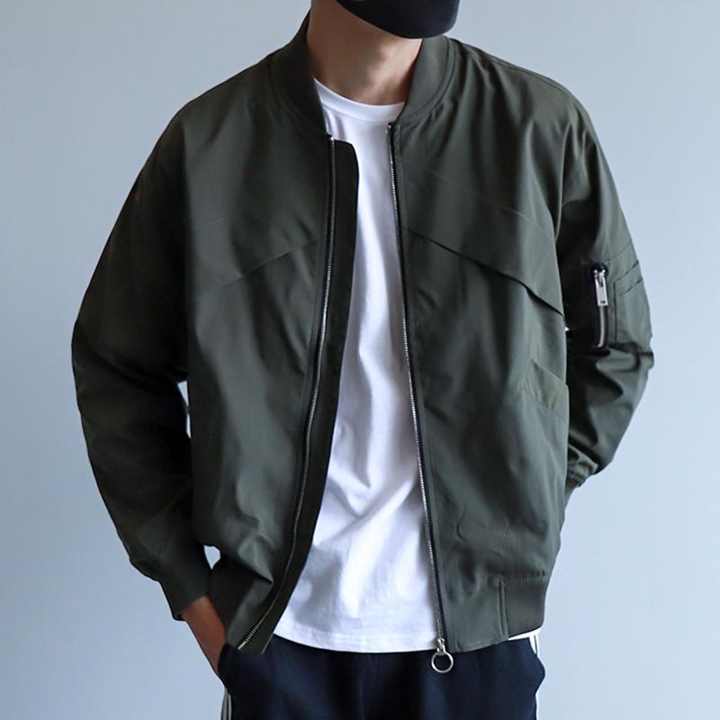 

Casual Loose Men Jacket Korean Style Harajuku Hip Hop Streetwear Biker Jacket Autumn Winter Veste Homme Men's Clothing DB60JK, Black