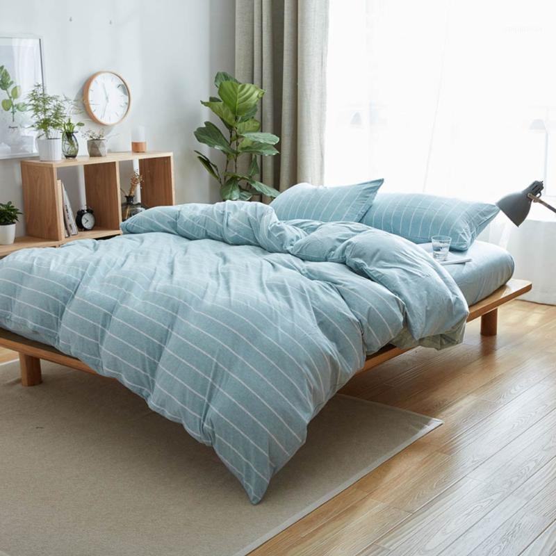 

Svetanya Blue Green Knitted Cotton Bedding Set Soft Warm Linens Single  King Flat Fitted Sheet Pillowcase Duvet Cover1, 20205483