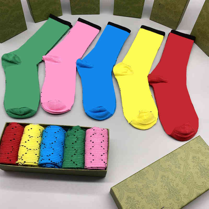

Socks & Hosiery Cotton Unisex Luxury Skateboard Outdoor Street Style Men Women Christmas Day Gift for Couple Sock With Box NJF5