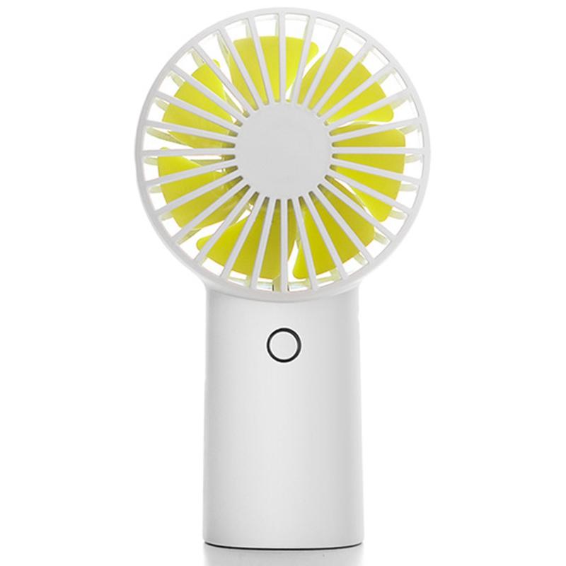 

4000Mah Rechargeable Usb Handheld Mini Fan Silent Air Cooler Portable Desk Fans For Home White