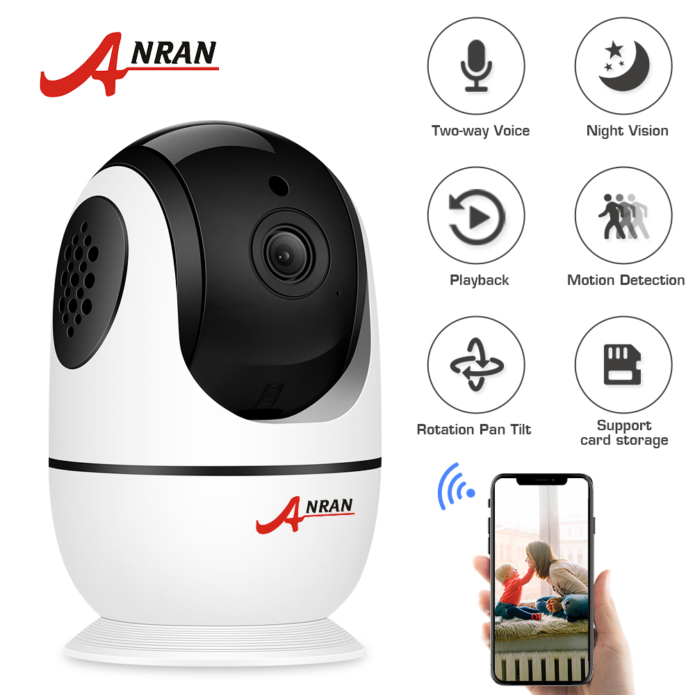 

ANRAN Wifi 1080P HD Night Vision Wireless Camera Baby Monitors Security Surveillance Camera Two-way Audio Wireless Camera
