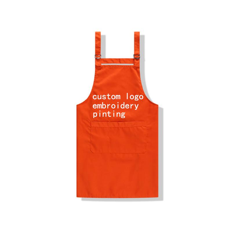 

customerized logo vest for coffe store and resurant uniform high quality custom embroidery store name or printing text