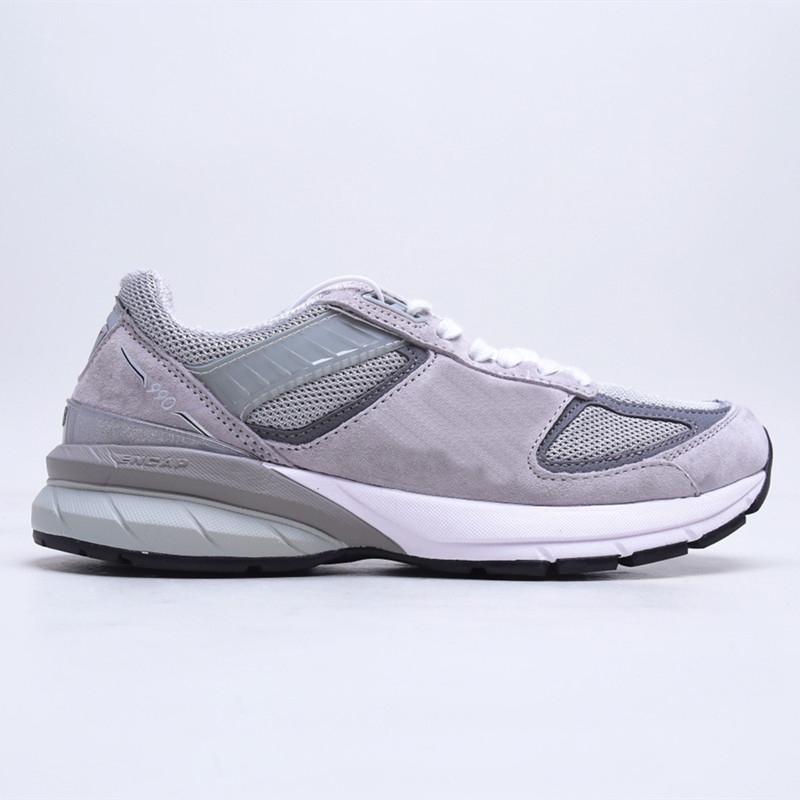 

New M990 990 V5 Designer Skate Shoes Grey Triple Black Men Women Sports Low Sneakers 36-45