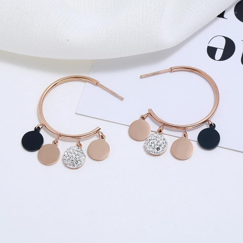 

Rose Gold GP Hoop Earrings For Women 2020 Accesories Multi Stars Drop Earing Brincos Femme Korea Fashion Jewelry Bijoux Gifts1
