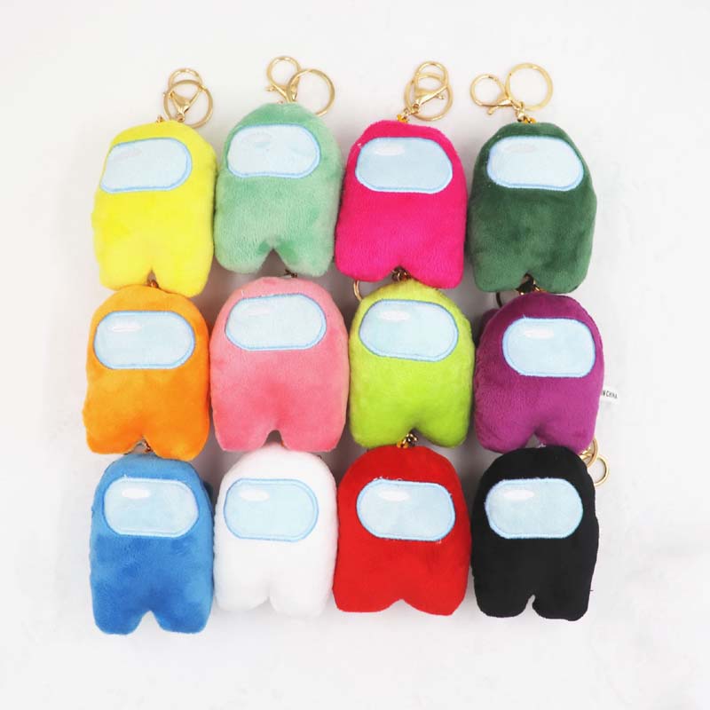 

Among Us Game Plush Toy 12 Colors Small Soft Plush 10cm Cute New Game Stuffed Doll Keychain Pendant Christmas Gifts RTS, As pic