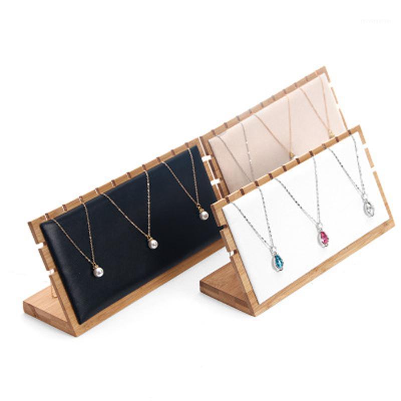 

Elegant Wood Necklace Pendant Display Stand Holder Rack, Jewellery Organizer1