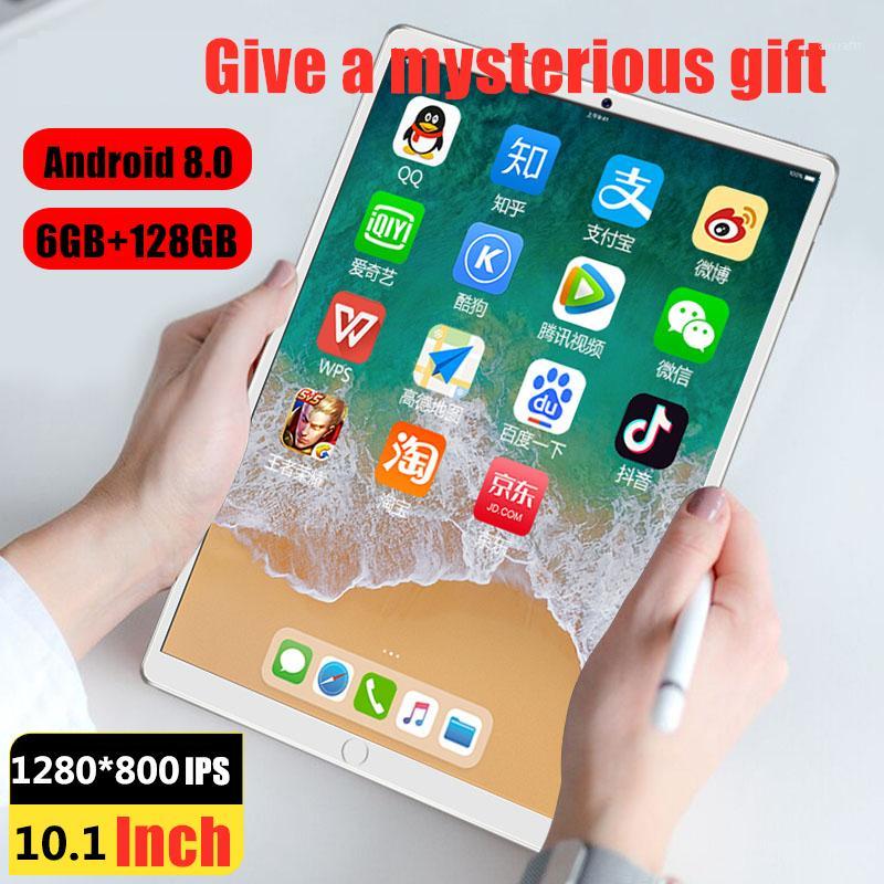 

IPS Screen 1280 * 800 Size 10.1 Inch Android Ten Tablet 9.0 6G + 128GB WiFi Bluetooth Dual SIM Dual Camera 4G Tablet1, Black
