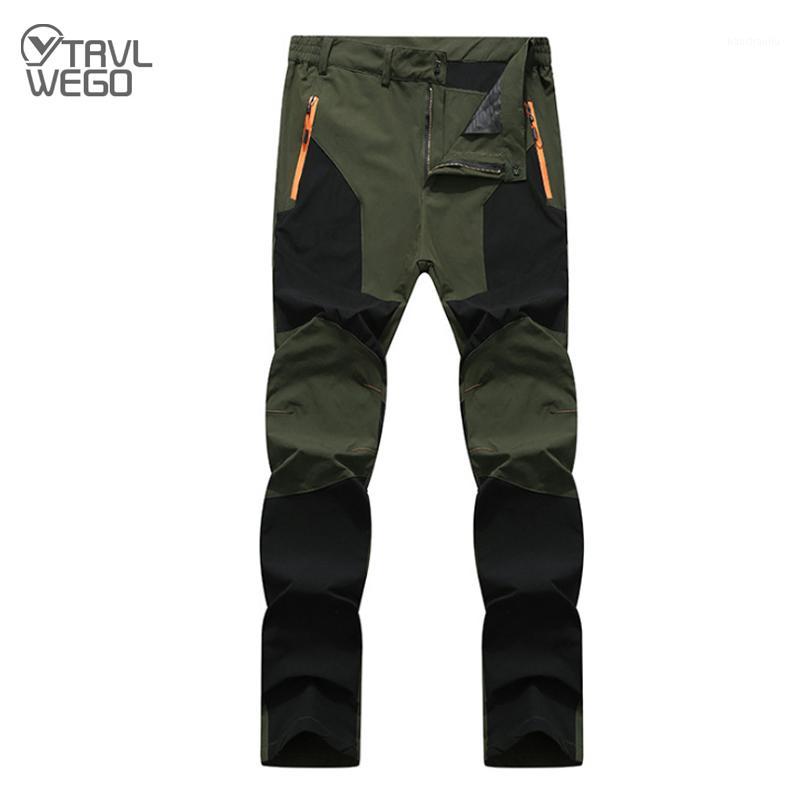 

TRVLWEGO Men Summer Hiking Pants Wear-resistant Quick Dry UV Resistant Active Pant For Man Waterproof Elastic Trousers 4XL1, Black army green