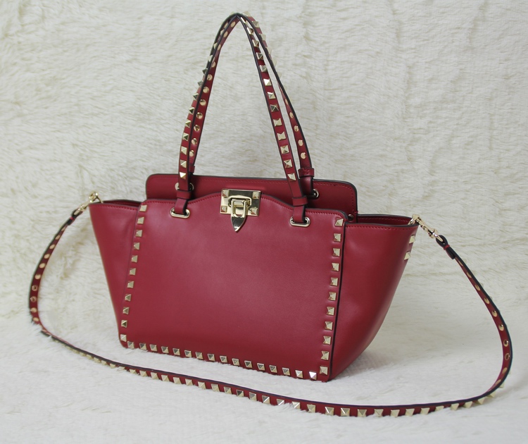 

Bigger size Black Khaki Wine Red colors Large Fashion handbag shoulder bag lady bag Golden rivet handbag