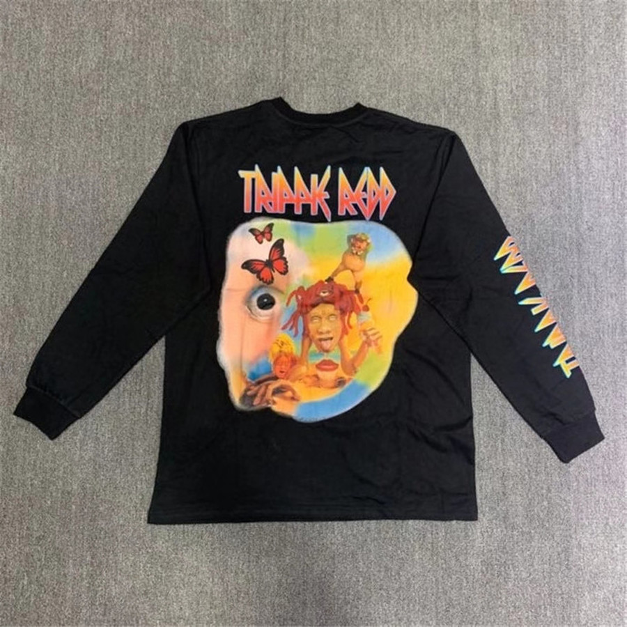

2021 New Long Sleeve Trippie Redd 1400 Life a Trip Limite t Shirt Women Men 1:1 High Quality Sweatshirts T-shirt Tees Lez2