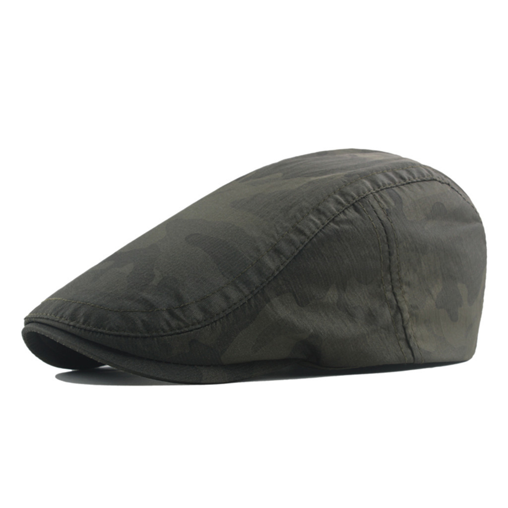 

French Style Man Solid Color Casual Vintage Women Hat Newsboy Baker Boy Flat Cap Mens Breathable Master Hat Berets Beanie, Blue