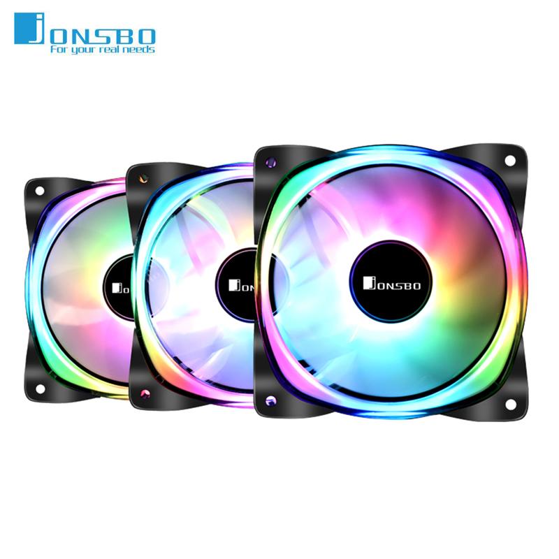 

Jonsbo FR-701 Computer PC Case ARGB Fan 120mm 9 Blades Addressable RGB LED 5V 3Pin PWM Chassis Computer Cooler CPU Cooling Fans