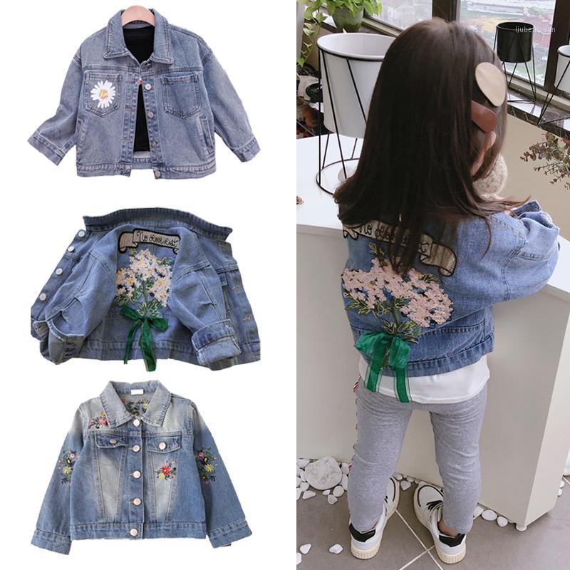 

2020 Fashion Denim Jackets Clothes Outwear Girls Kids Autumn Spring Jackets Coat Children Cartoon Print Coat For 2-10T Years1