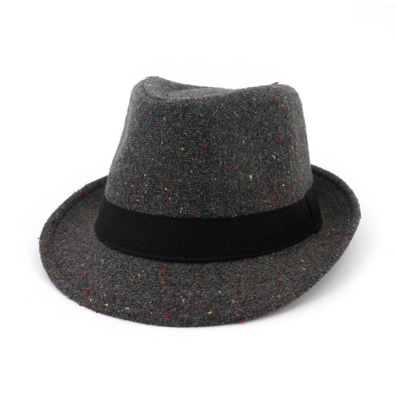 

Retro Gentleman panama fedora hat mens Jazz billycock cap outdoor trilby chapeau hats top fedoras1, Brown