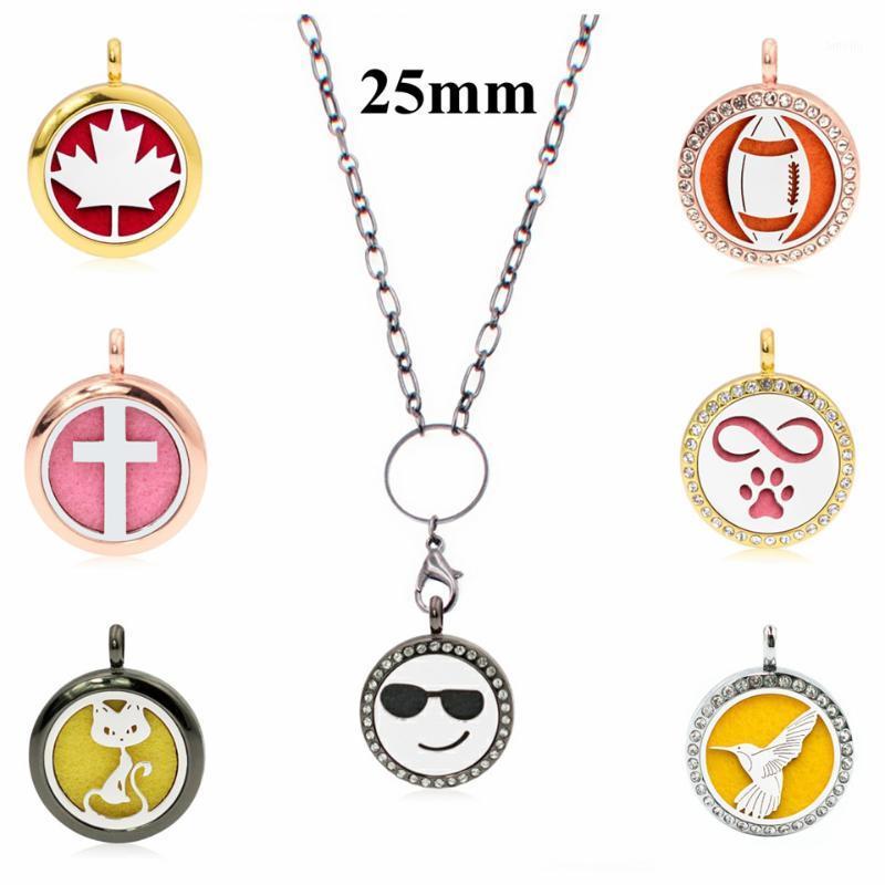 

X4 25mm Silver/Rose Gold/Gold/Gun Black Color Essential Diffuser oil Diffuser Locket pendant necklace (free Chain&pad)1