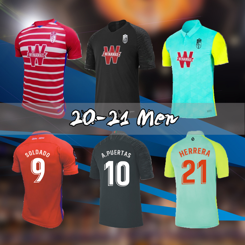 

Men 2020 21 Granada soccer jerseys 20 21 Granada CF home away third SOLDADO jersey Herrera Antonio Puertas football shirts, Third away