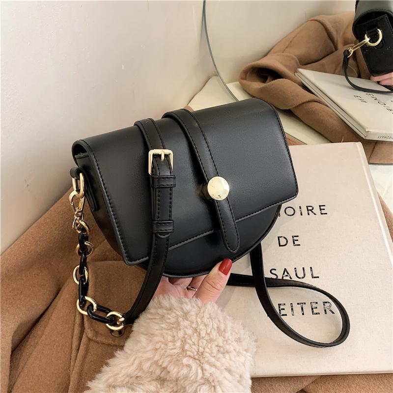 

Fashion Women Quality Pu Leather Handbags Female Shoulder Bag Designer Luxury Lady Chain Tote Hot Shoulder Bag, Black
