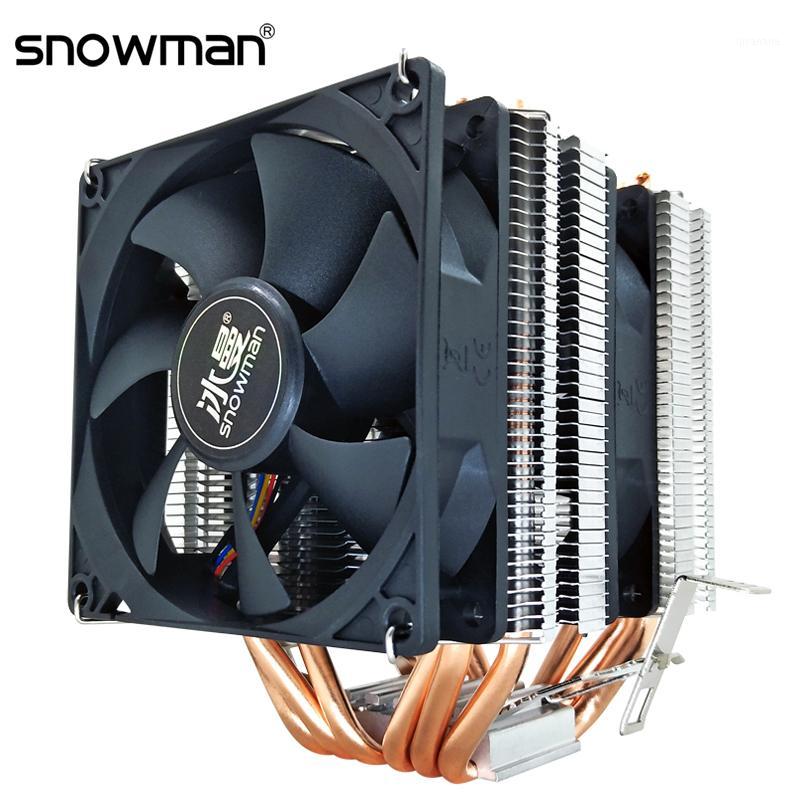 

SNOWMAN 6 Heat Pipes PC Quiet CPU Cooler 4Pin PWM 90mm Fan for Intel LGA 775 1150 1151 1155 1366 AMD AM4 AM3 AM2 CPU Cooling Fan1