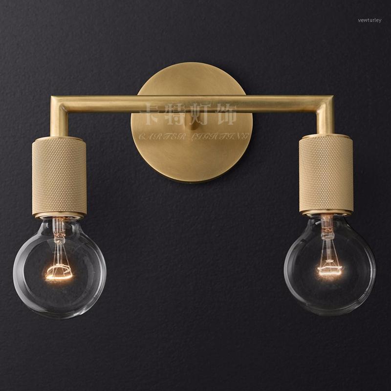 

American Retro Metal E27 LED Wall Lamp Indoor Living Room bedroom kitchen sconce YHJ0205141