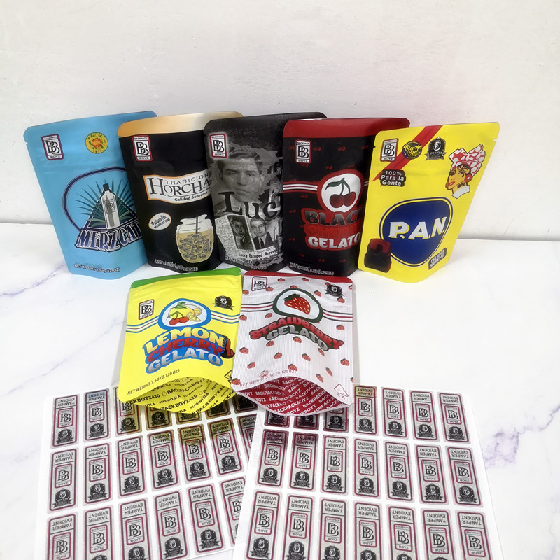 

Hot 3.5g Mylar Bags White Cherry Gelato bag BACKPACK BOYZ 33 MERZCATO Lucky Tomyz Childproof package 420 Dry Herb Flower Packaging