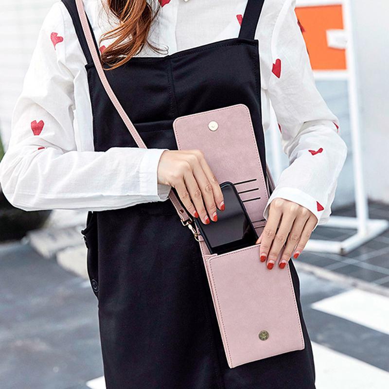 

Fashion Wallet For Women Multifunctional Cellphone Pocket Bags Clutch Long Vintage Women Messenger Shoulder Bags1, Wine red
