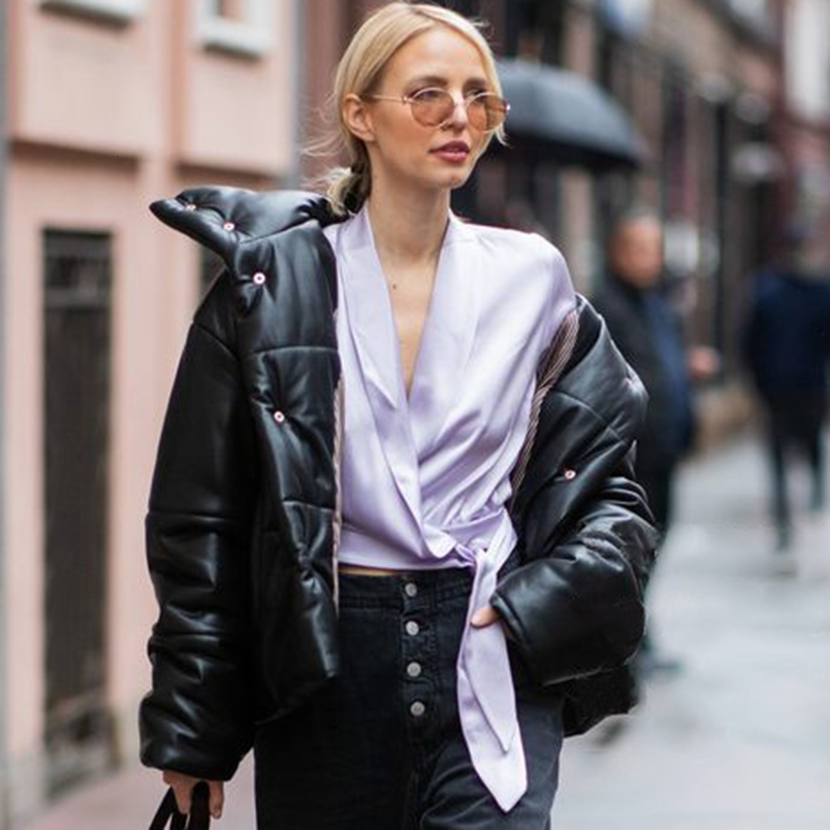 

2021 New Solid Turtleneck Padded Coat Women Autumn Winter Long Sleeve Single Breasted Parkas Outware Casual Vintage Coats Tops Dpxn, Black