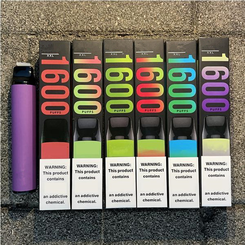 

GOOD Quality Puff XXL disposables mod box vapor e cigarettes disposablesvape atomizer clone pen kit Disposable Vape cartridge Pods 850mAh Battery 1600