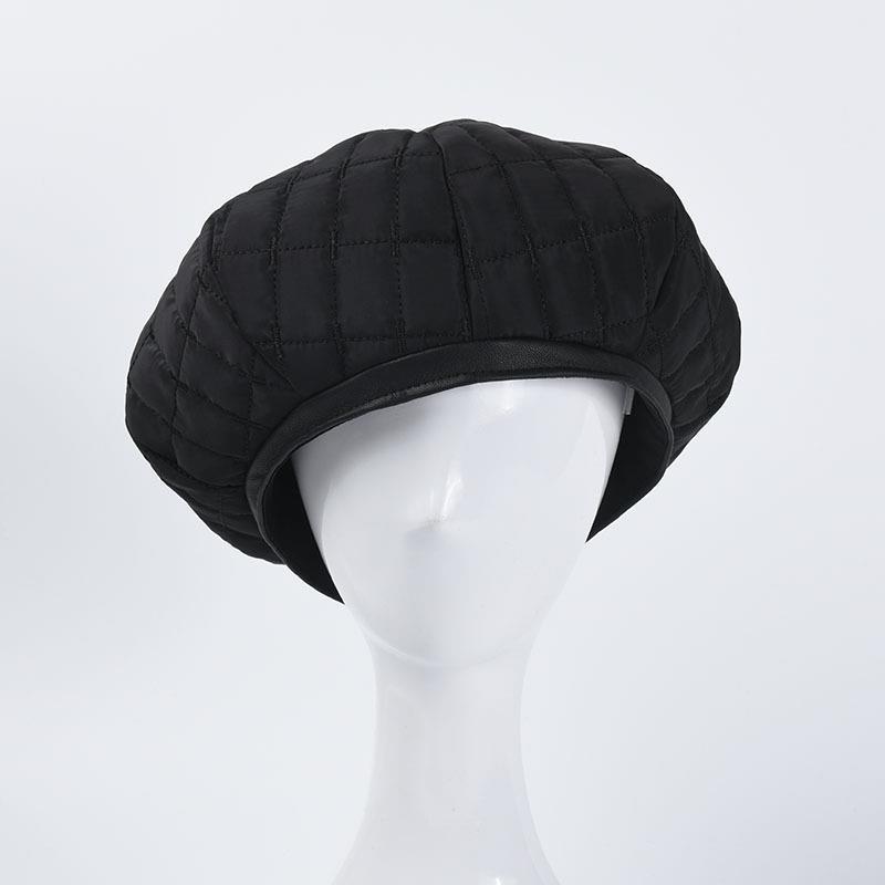 

Berets Fashion Beret Hat Girl Winter Autumn Black Plaid Outing Artist Painter Solid Color Cotton Vintage Trend Street Hip Hop