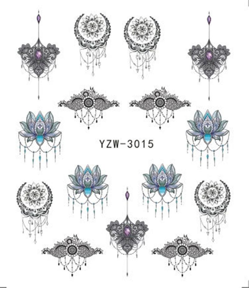 

Nail Sticker Black&Gold Flower/Love/Lace/Letter Vine Diamond Necklace Gel Polish Slider Accessories Nail Art Decals, Yzw random