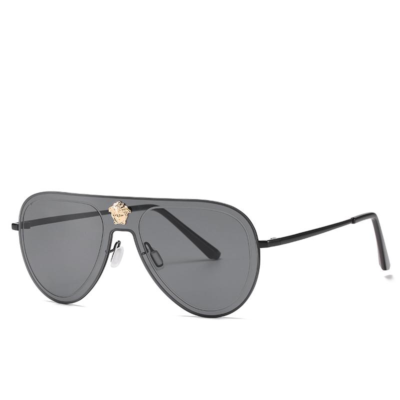 

2021 new brand design metal elegant lady men unisex fashionable sunglasses uv400 protetion ocean clear candy lens color glasses