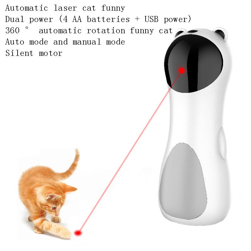 

Automatic Pet LED Laser Toy Funny Cat Exercise Training Entertaining Toy Multi-Angle Adjusted Cat Teasing Device