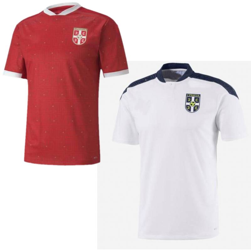 

2020/21 Serbia Soccer Jersey 2021 #10 TADIC IVANOVIC MATIC Uniform Mens #9 A.MITROVIC KOLAROV SERGEJ Football Shirt, Home