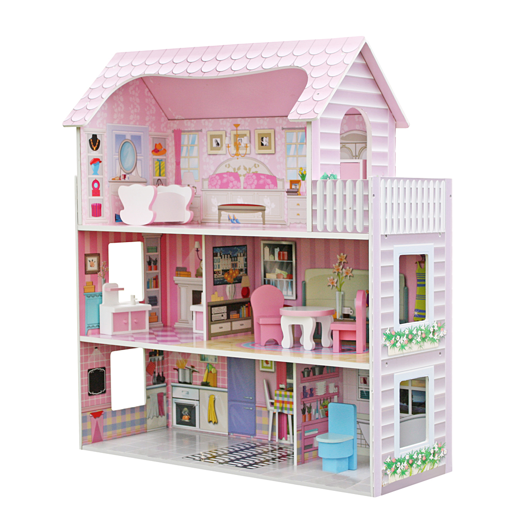 casa de juegos para niños de madera