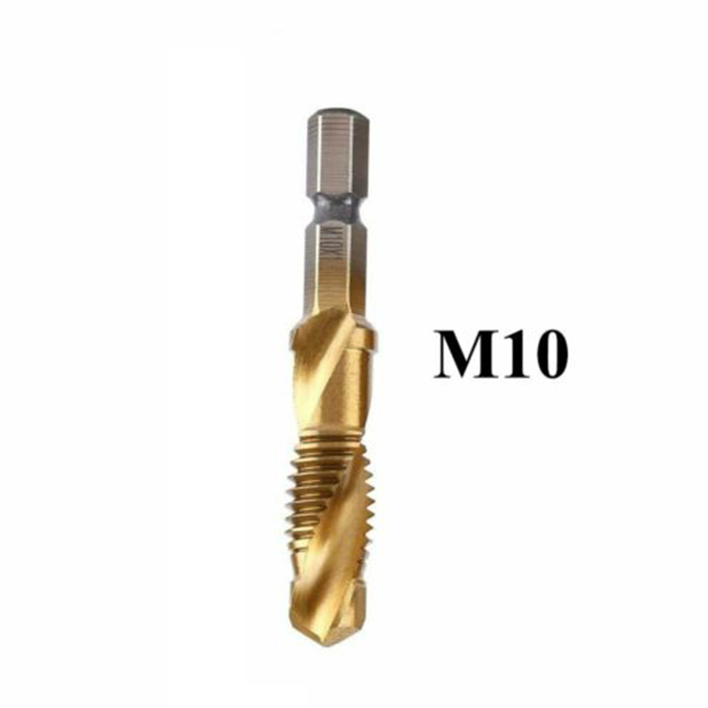 

High Speed Steel Tap Drill Bit Deburr Hex Shank Metal Square Handle Repair Tool
