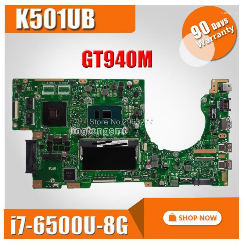 

K501UX K501UB Laptop motherboard For Asus K501UX K501UB K501U K501 original mainboard DDR4 8GB RAM -6500U GTX940M1