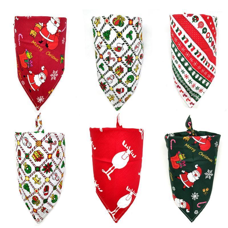 

Wholesale 60Pcs Christmas Style Cotton Dog Cat Scarf Bandana Adjustable Dog Collar Waterproof Bibs Pet Grooming Accessories1, Multi