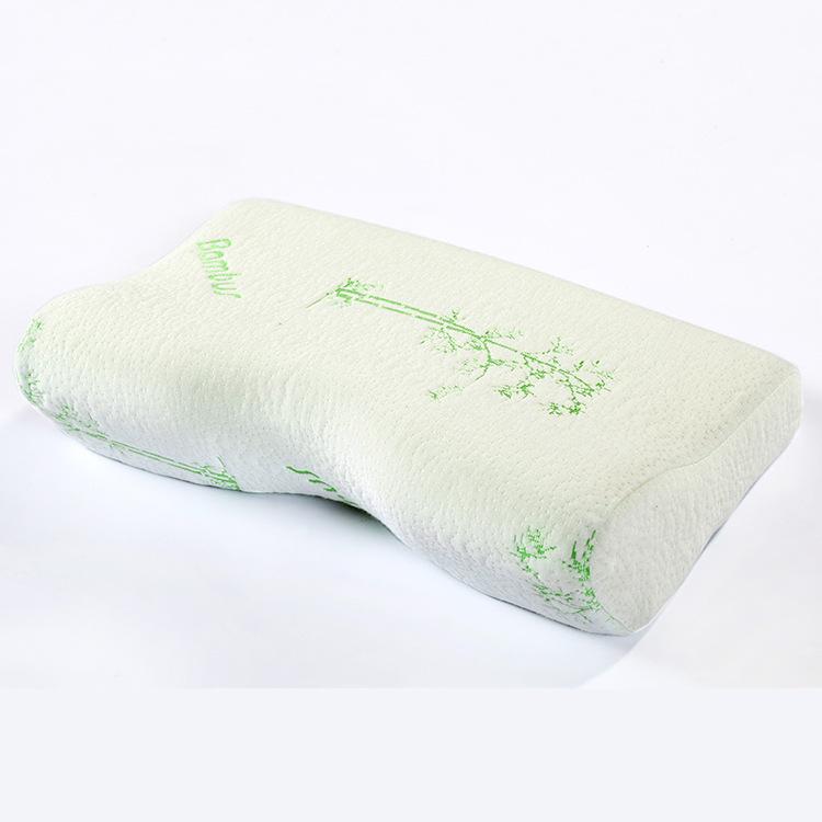 

Cervical Orthopedic Pillows Bamboo Fiber FabricMemory Foam Sleeping Bedroom Pillow Head Neck Support Comfortable Travel Pillow