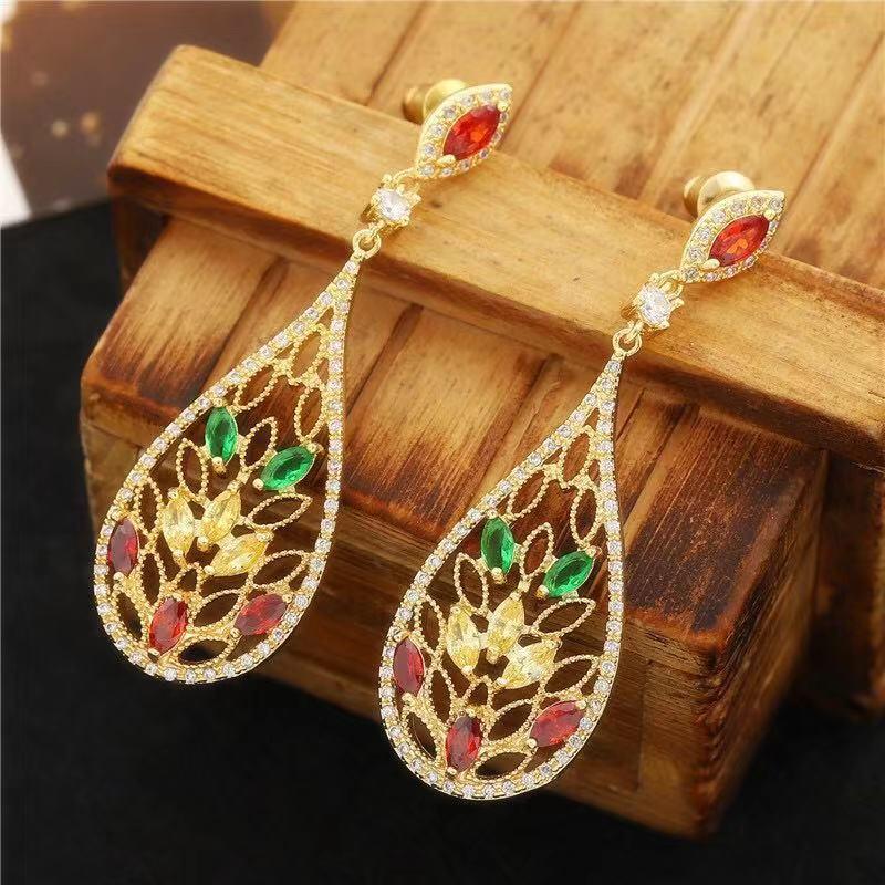 

Be 8 New Unique Design Women Bride Party Show Cubic Zircon Drop Earring Fashion Jewelry Brincos Pendientes Boucle d'oreille E898