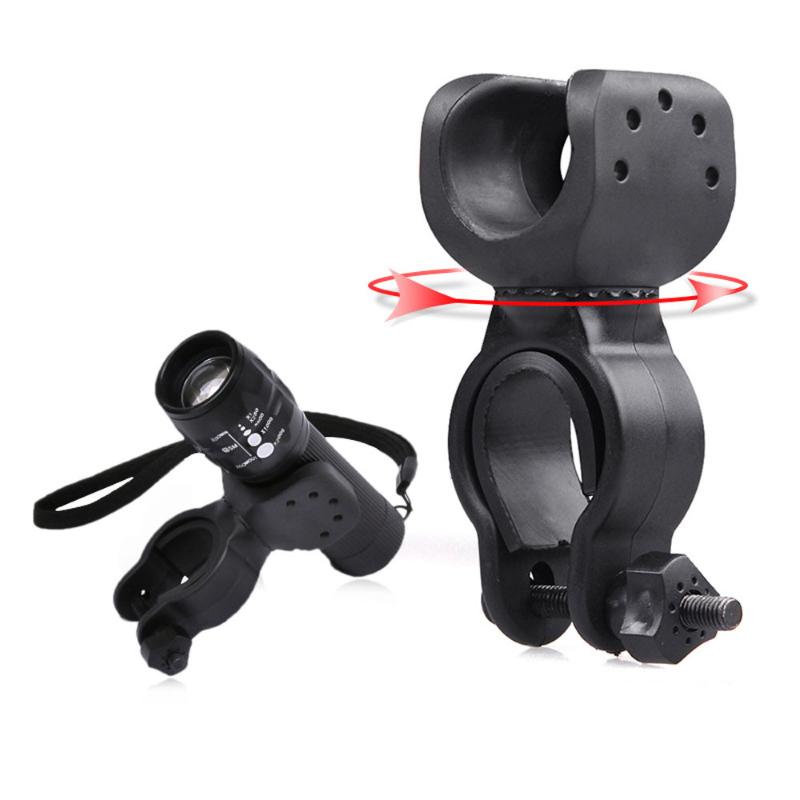 

2020 Cycle Zone 360 Torch Clip Mount Bicycle Front Light Bracket Holder 360Rotation With antiskid rubber gaskets 35