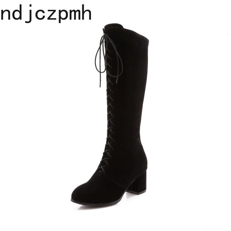 

Women's Boots The New winter fashion Pointed zipper High heel High tube Women's shoes plus size 33-43 Heel Height 7.5cm black, Beige