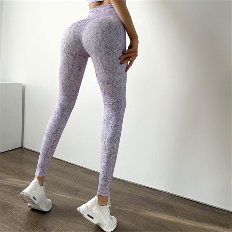 

2021 Printing Sports Pants Sexy Lift Up Yoga Leggings Scrunch BuWorkout Women Fitness Leggings Gym Quick Dry Running Tights, Grey white