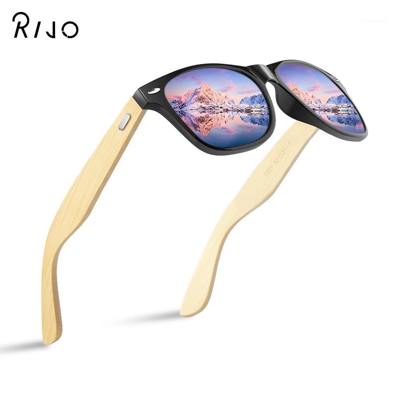 

14 color wooden sunglasses men and women square bamboo sunglasses men's mirror retro blue light1